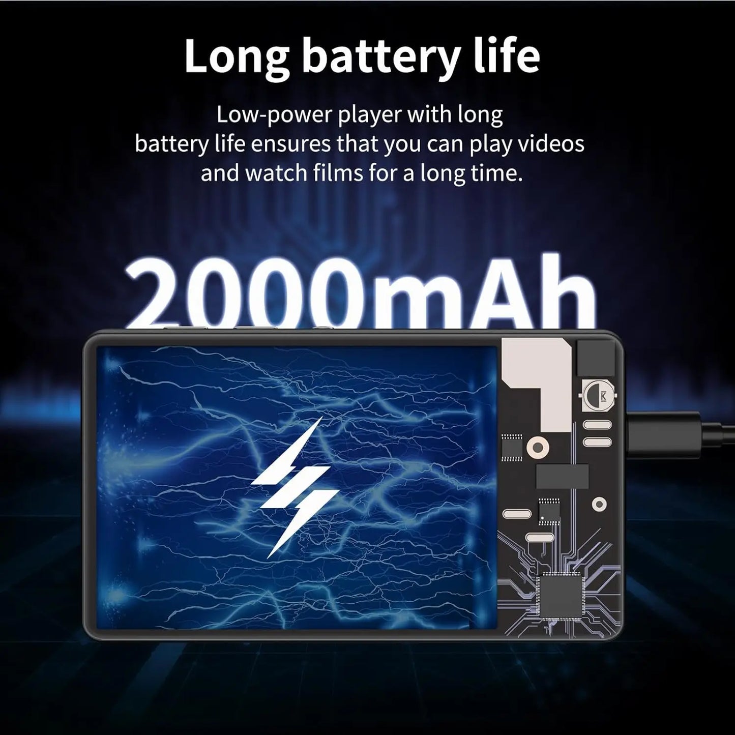 MP3 Player Bluetooth WiFi Touchscreen Large Storage