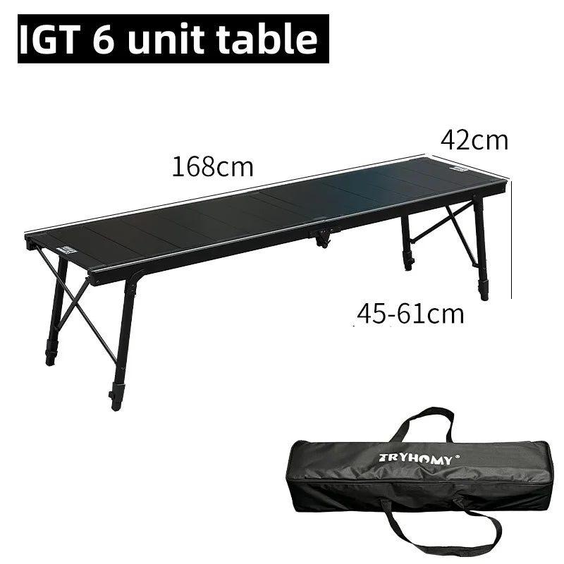 Outdoor Camping Table with Portable Aluminum Alloy