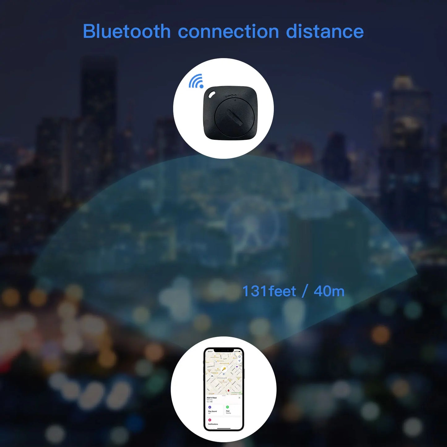 Bluetooth Tracker Tag for Apple Find My app