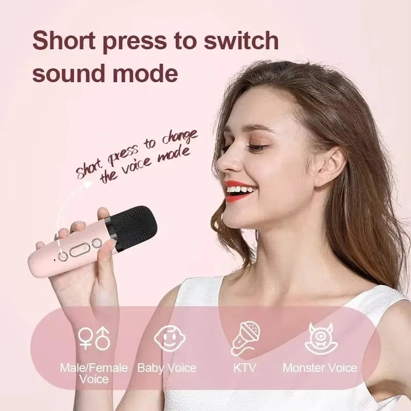 Speaker Bluetooth Karaoke Machine with Portable Dual Microphones