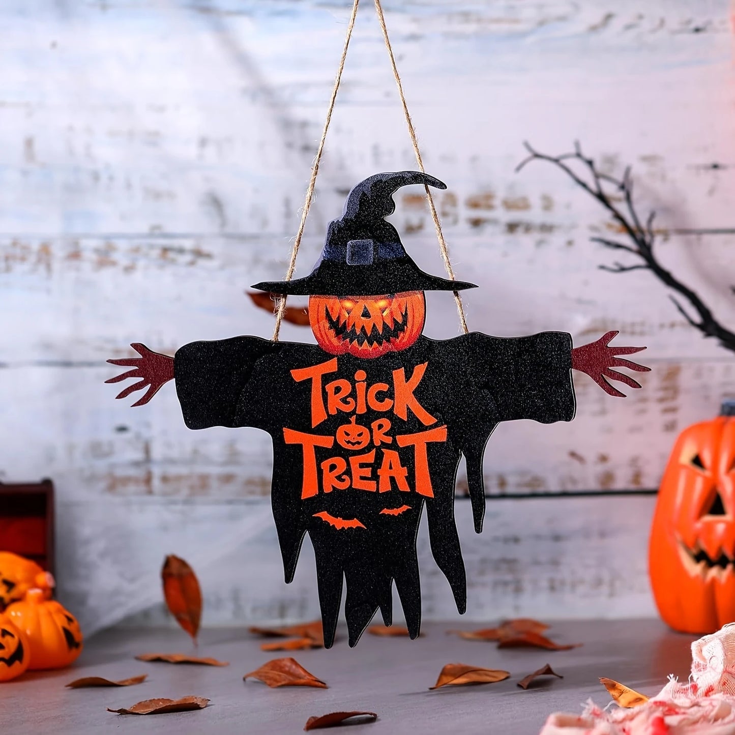 Halloween Hanging Pumpkin Monster Face