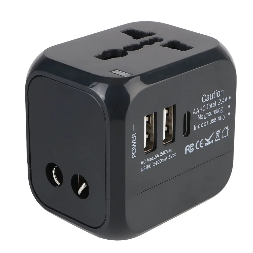 Travel Adapter Universal Wall Charger with USB Type C