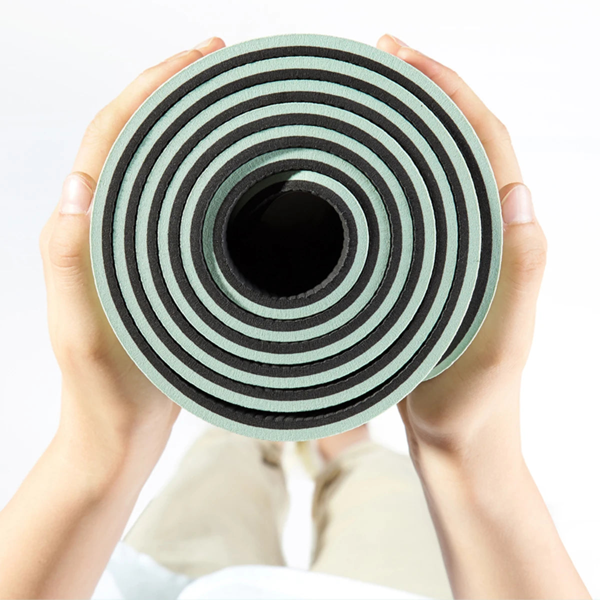 Yoga Mat TPE Non Slip Fitness Guide Line