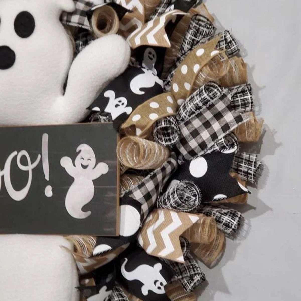 Halloween Wreath Ghost Doll Indoor Decoration