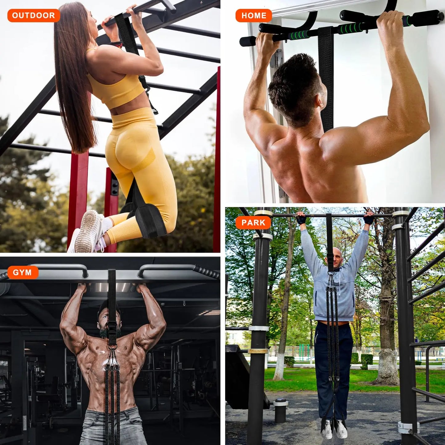 Pull Up Bands Assisted Resistance Training
