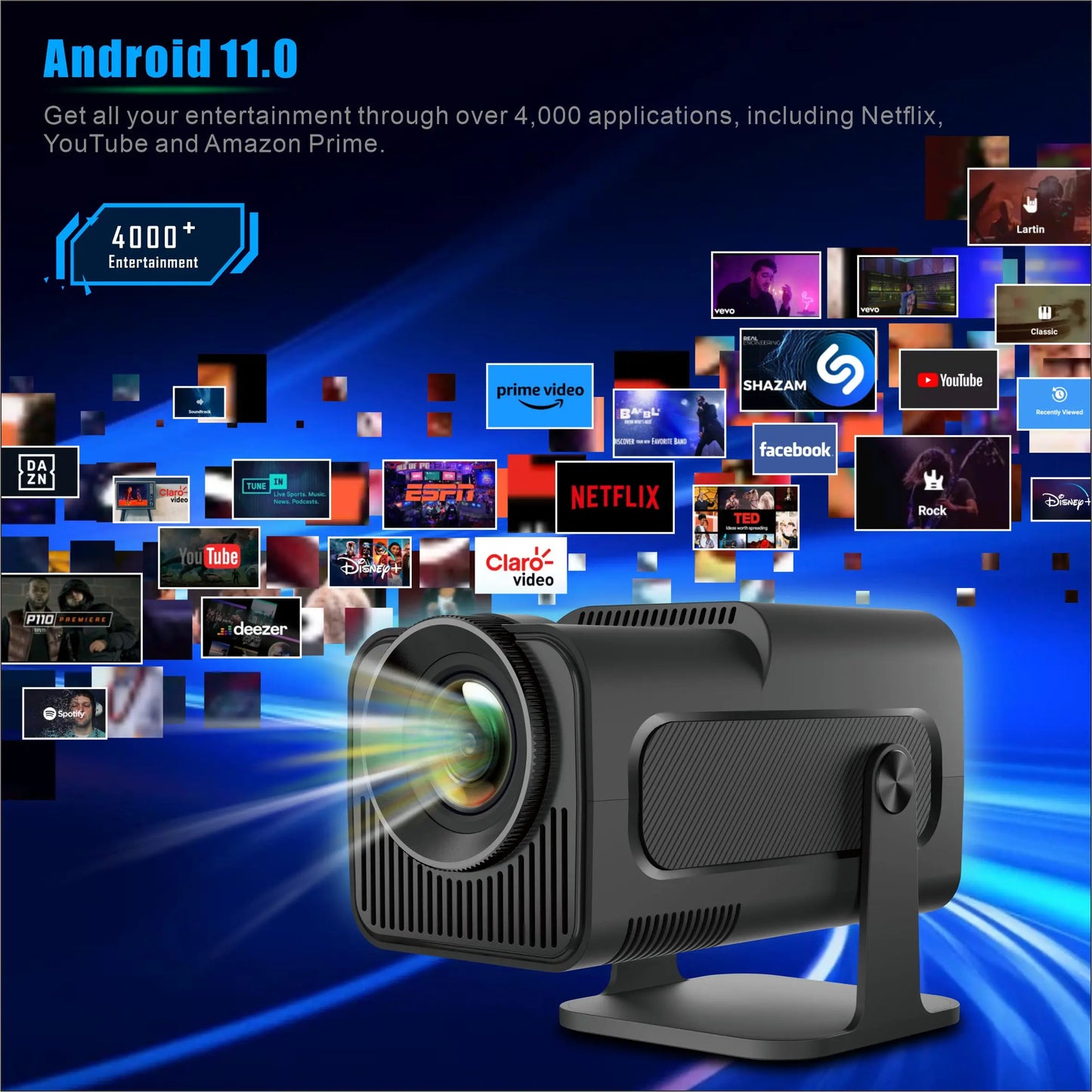 4K Smart Dual WiFi6 390 ANSI Projector
