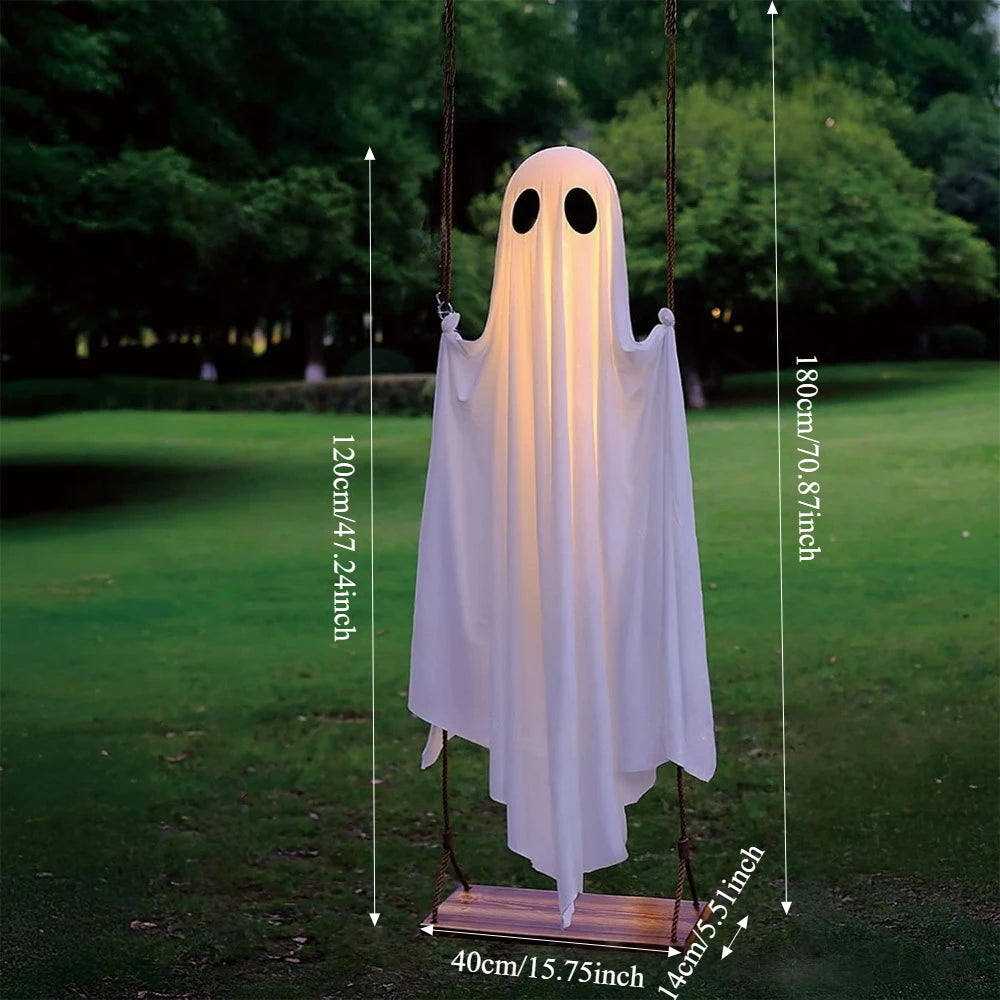 Halloween Outdoor Hanging Ghost Light Up Decoration
