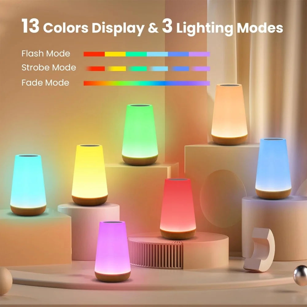 Touch Lamp USB Dimmable RGB Portable Night Light