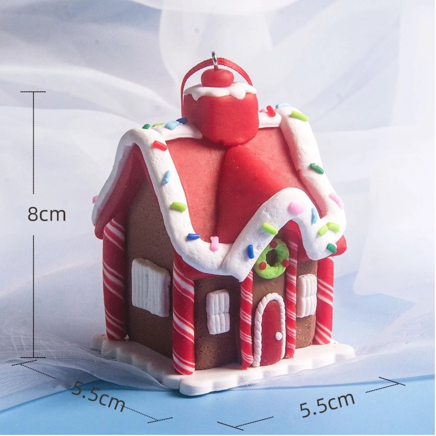 Christmas Ornaments Gingerbread House Hanging Set