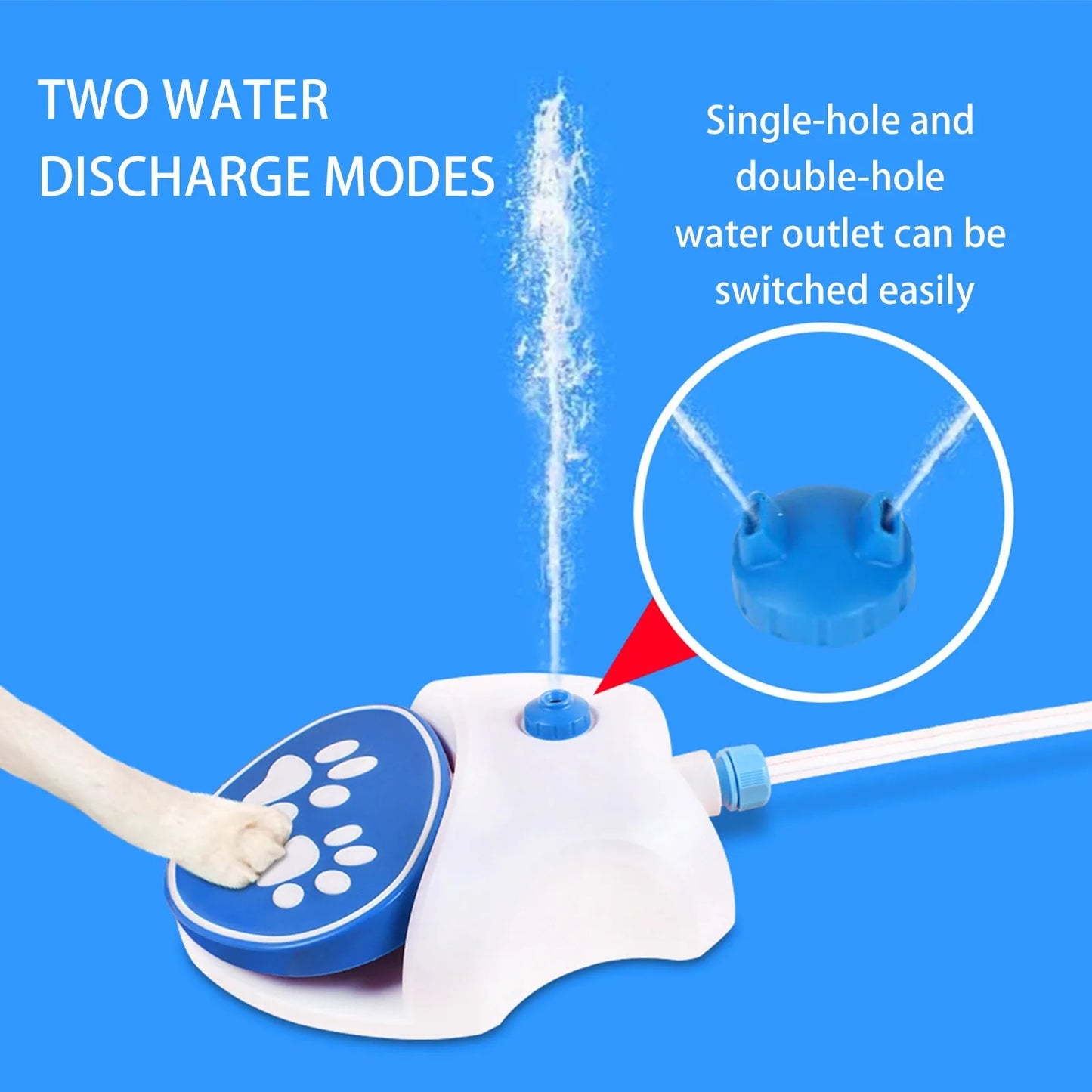 Dog Water Dispenser Foot Pedal Outdoor Drinking Fountain
