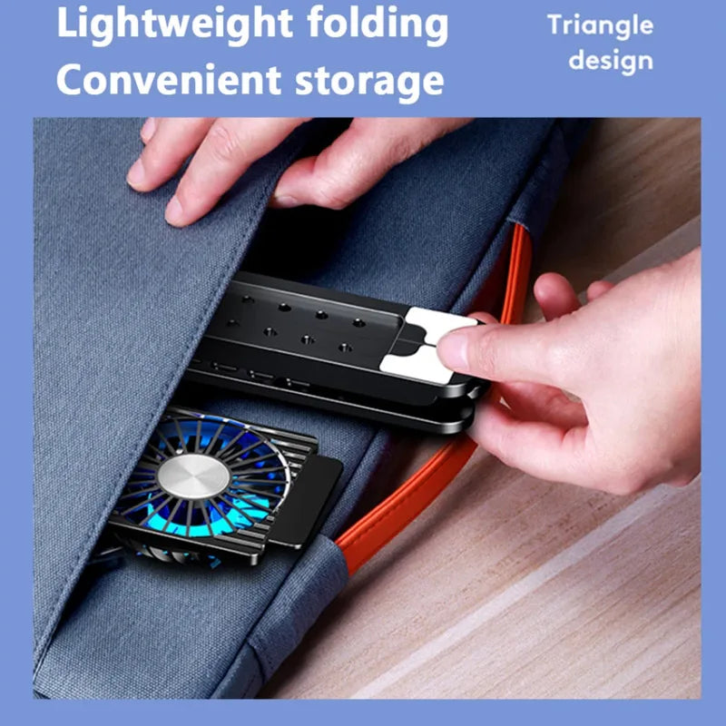 Laptop Cooling Pad Adjustable Stand with 4 Fans
