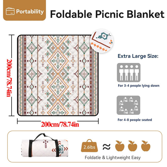 Picnic Blanket Waterproof Oxford Large