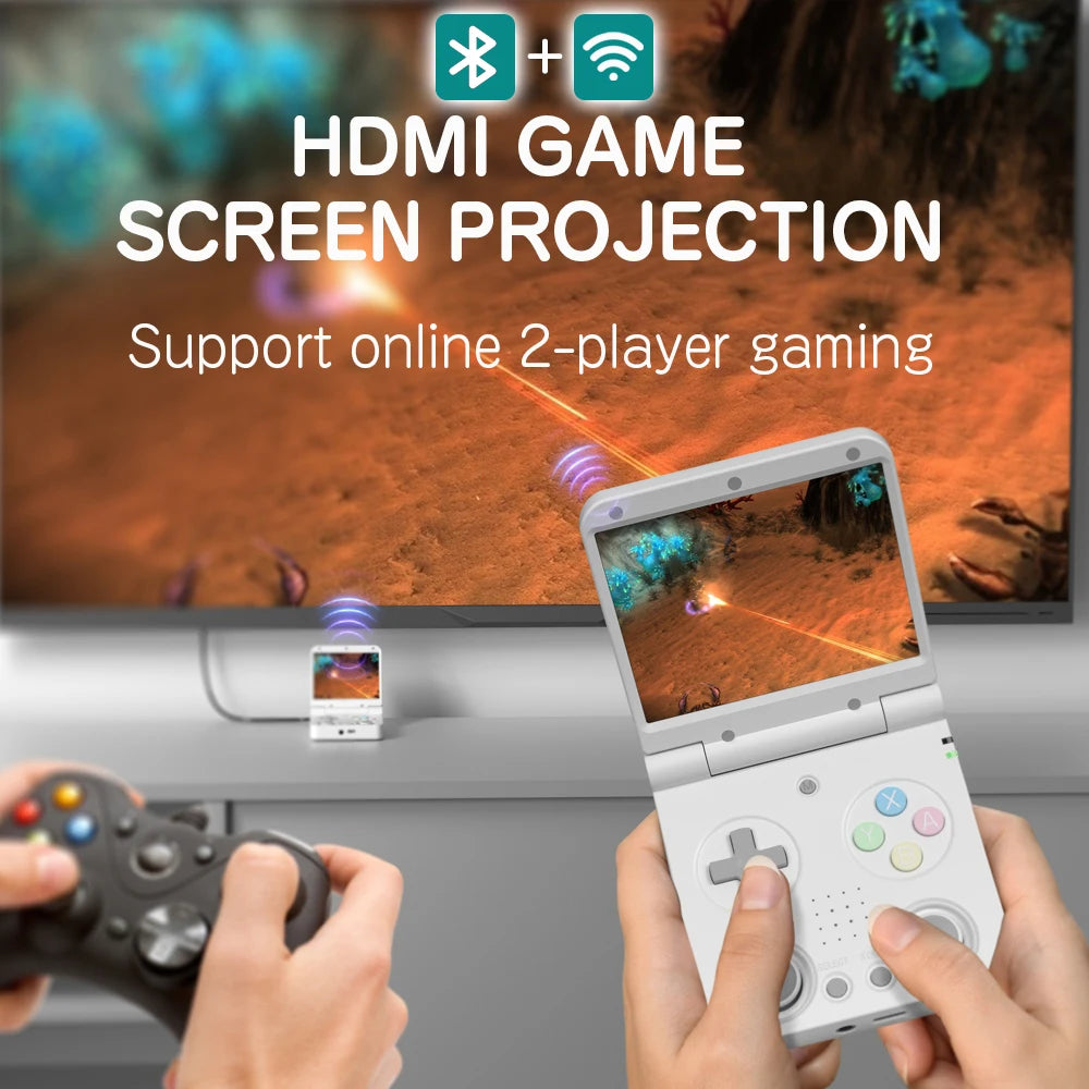 Flip-type Portable Handheld Retro Game Console
