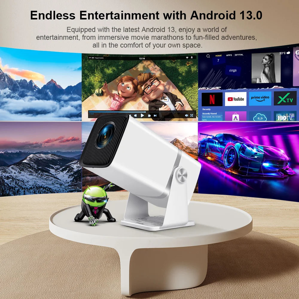 4K Full HD Android WiFi Home Theater Projector