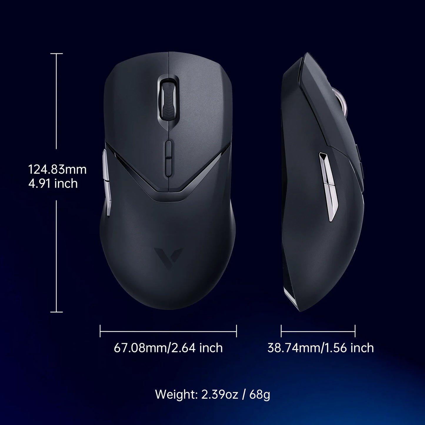 Lightweight Rechargeable Wireless Gaming Mouse