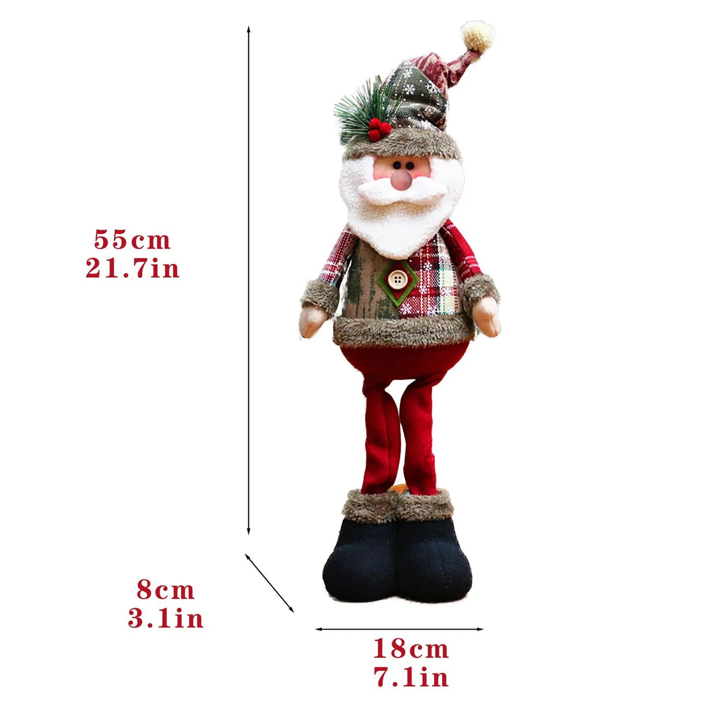 Christmas Dolls Santa Reindeer Snowman for Decoration