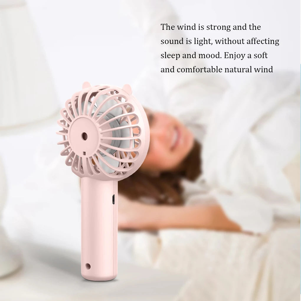 USB Portable Mini Handheld Fan (Pink)