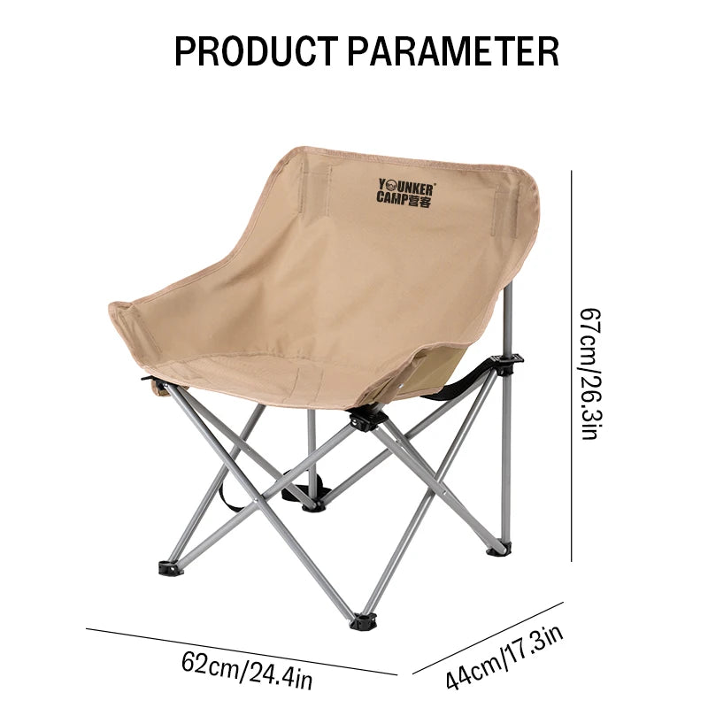 Outdoor Moon Chair with Portable Camping Picnic