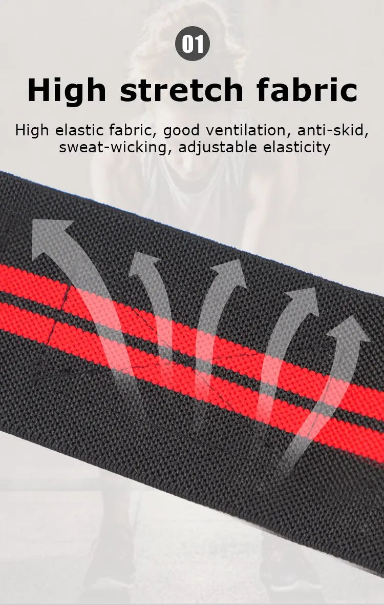 Wrist Straps Adjustable Elastic Powerlifting Support