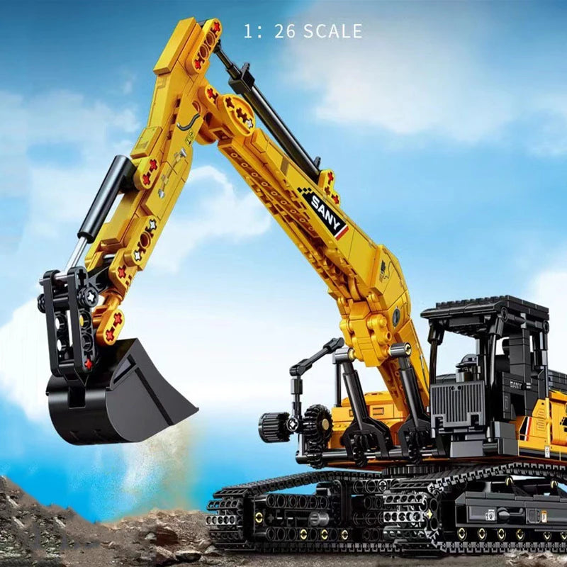 Building Blocks Excavator Model 1022pcs City Construction