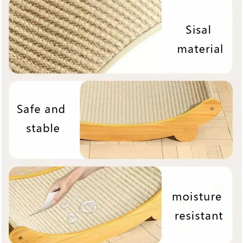 Cat Scratch Board Sisal Detachable Bed with Toy