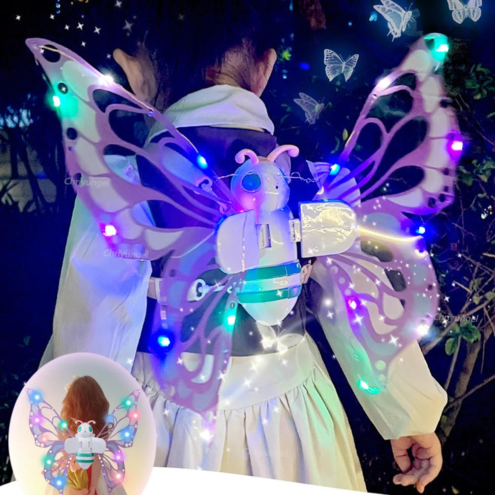 Fairy Wings Electric Light Up Butterfly Costume for Kids