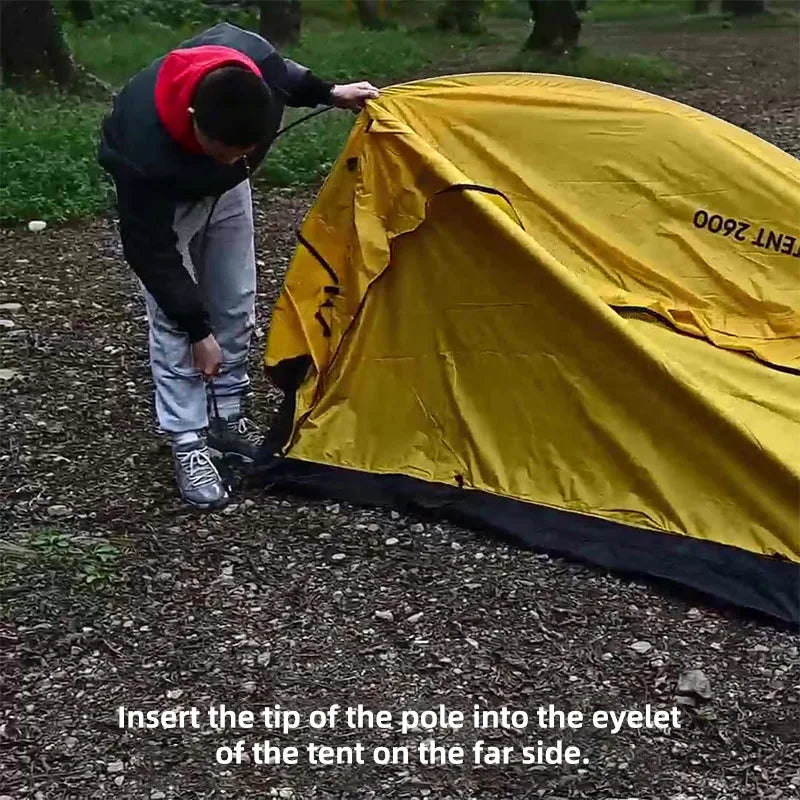 Outdoor Camping Tent with Portable Waterproof Lightweight (2 Person)