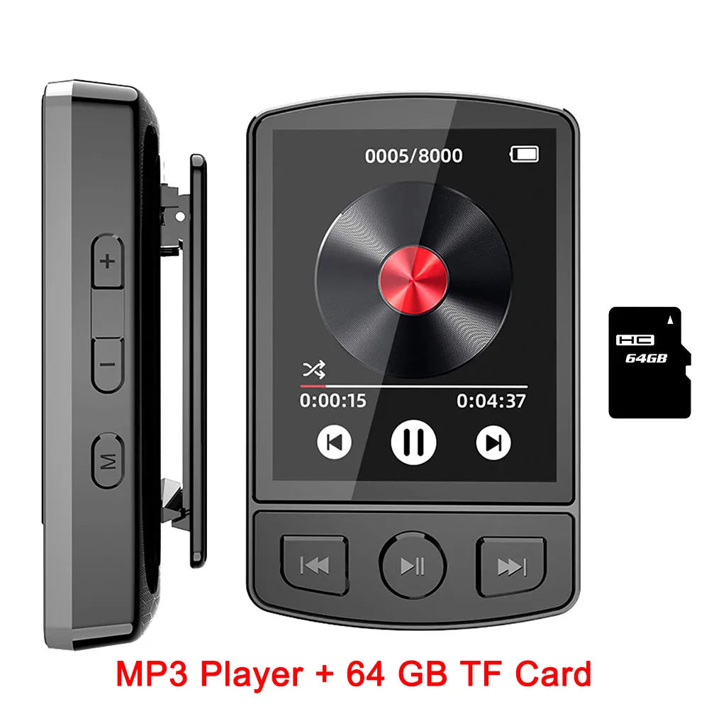 MP3 Player Sport Clip Walkman Bluetooth 5.0 HiFi Sound