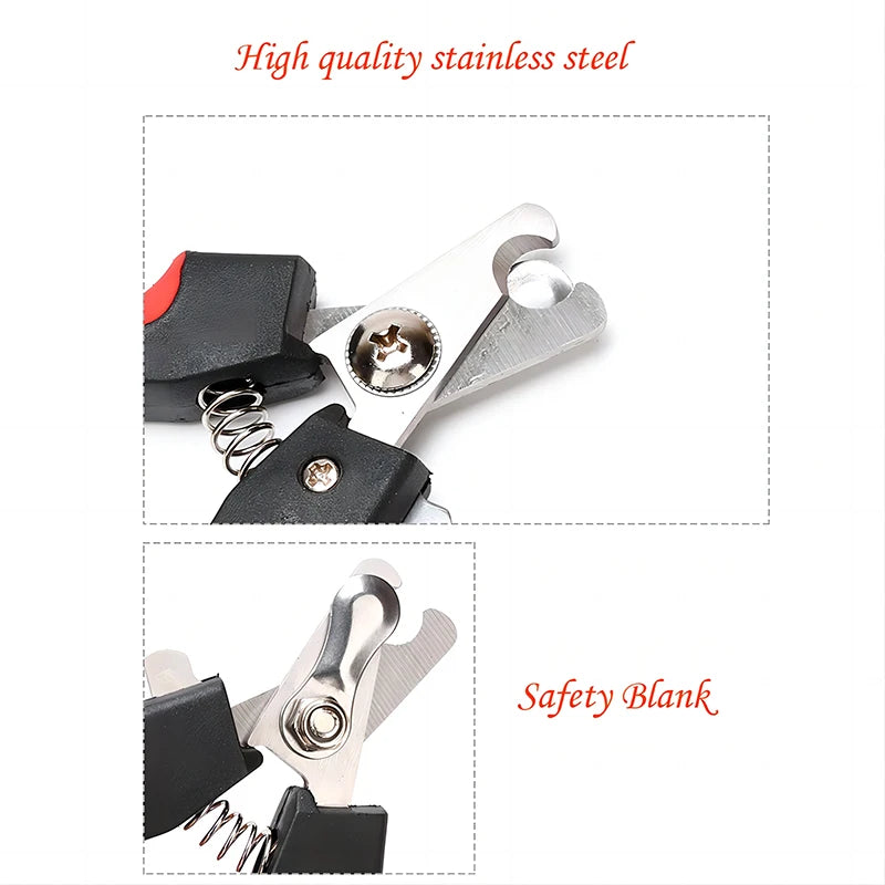 Pet Nail Clippers Stainless Steel Dog Cat Grooming Scissors