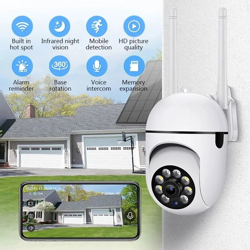 Camera Outdoor WiFi PTZ 1080P HD Night Vision