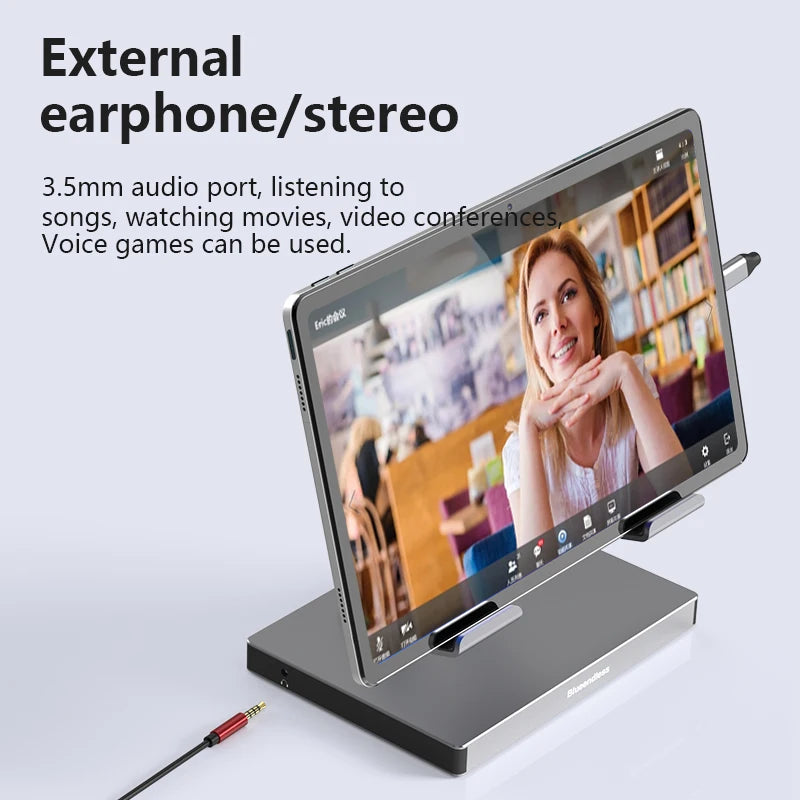 iPad Stand Docking Station USB C Hub 9-in-1