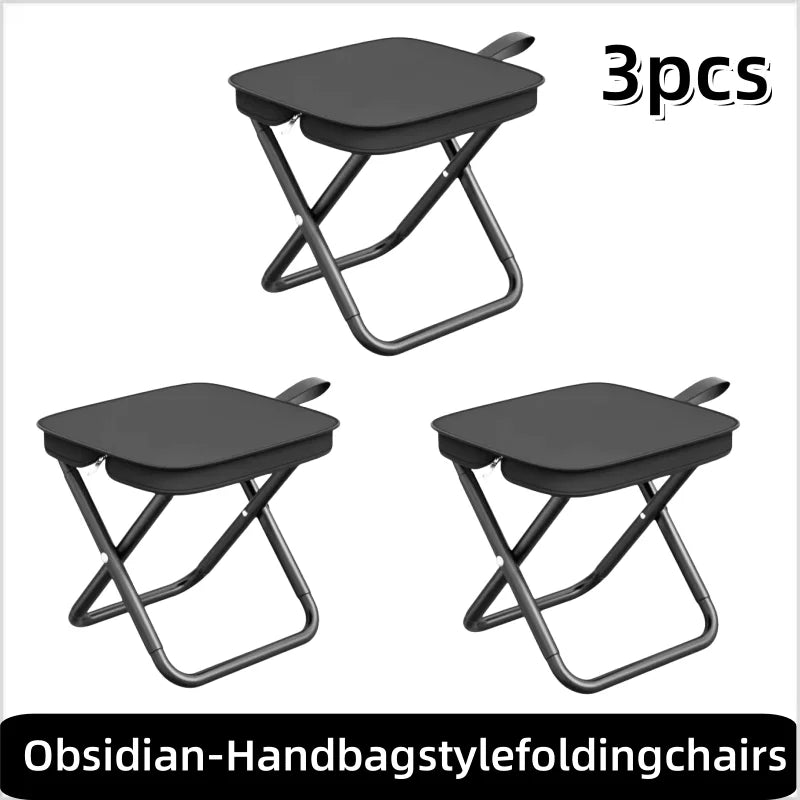 Camping Folding Stool Lightweight Portable Travel Chair Set