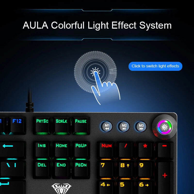 104 Keys Wired Mechanical Keyboard with Backlight