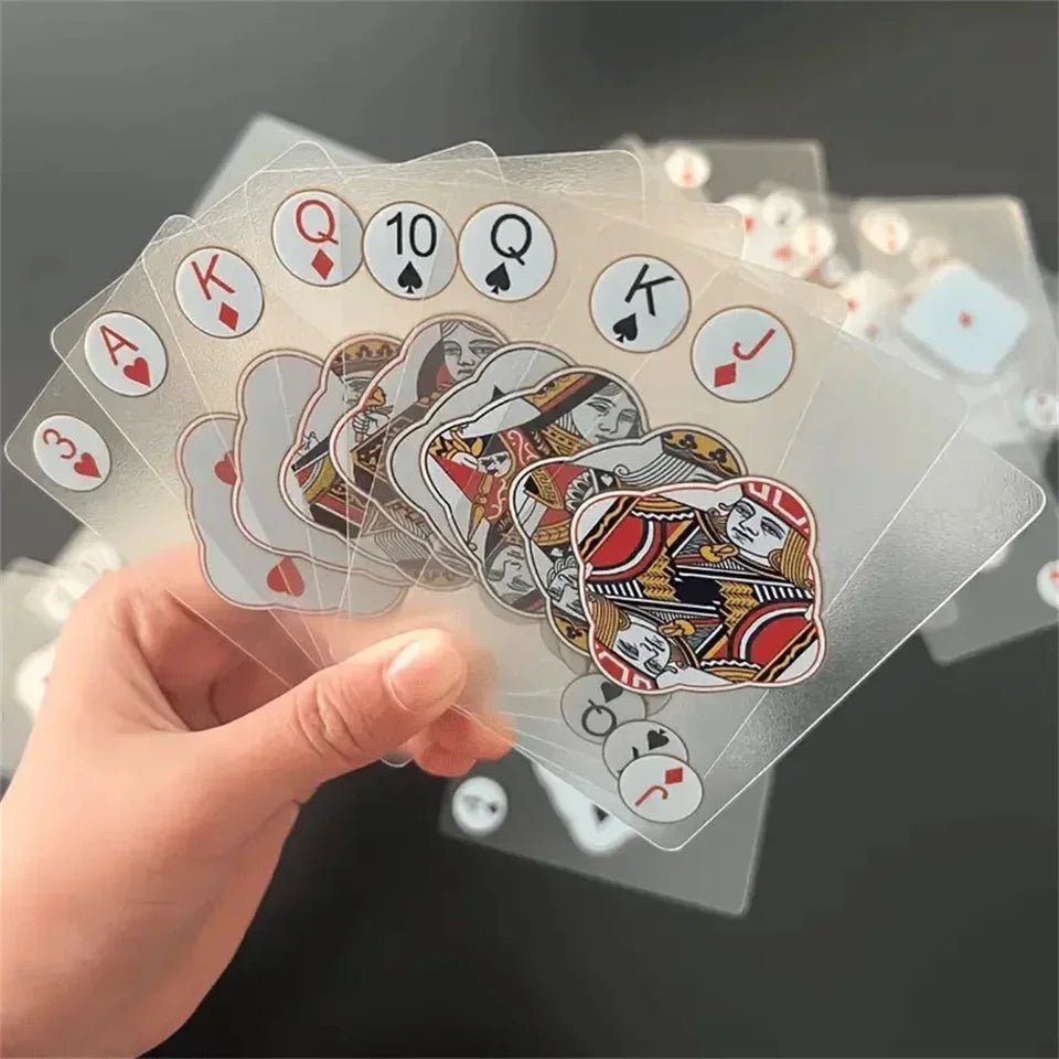 Playing Cards Waterproof Transparent PVC for Poker Games