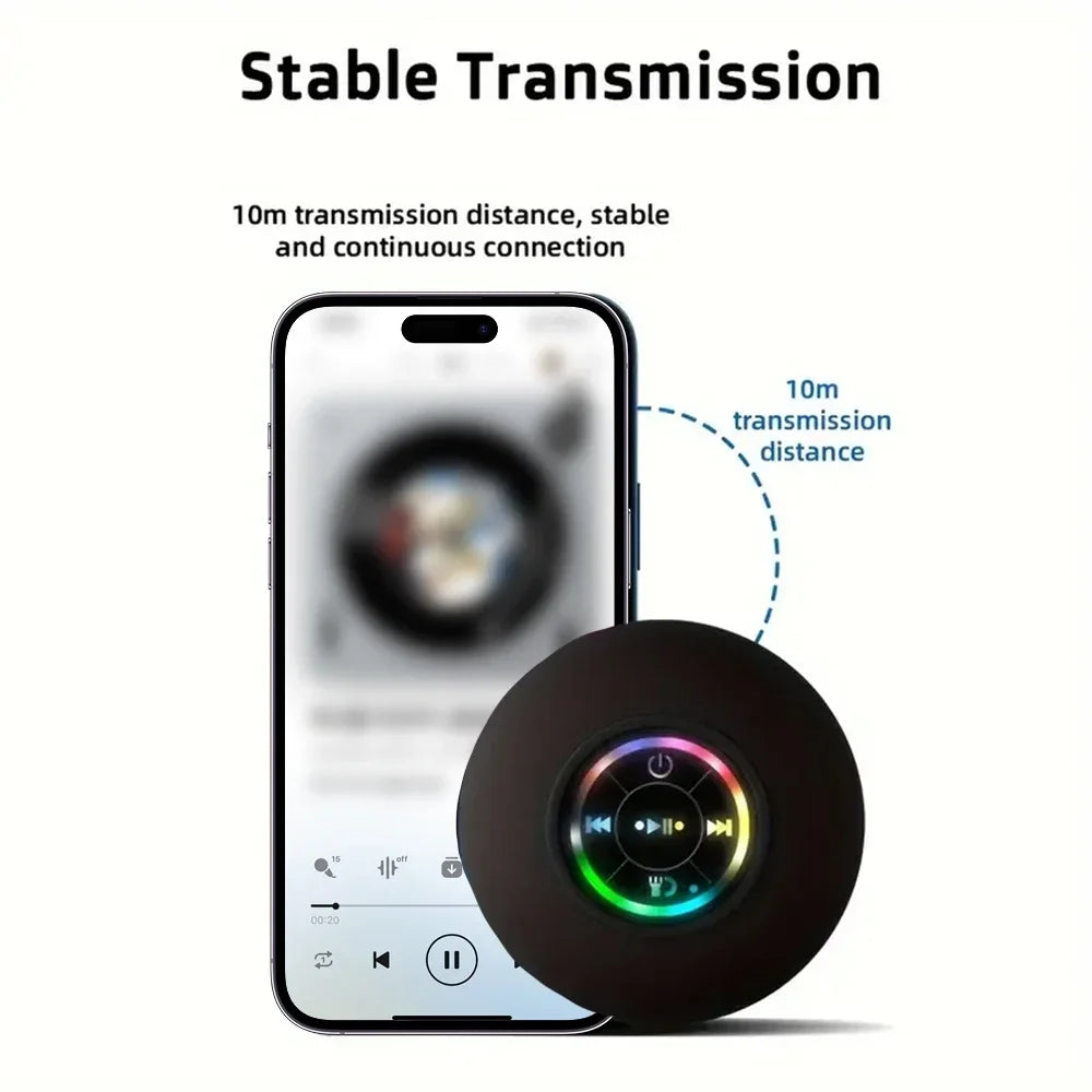 Bluetooth Portable Waterproof Speaker Suction Cup Bathroom Loudspeaker