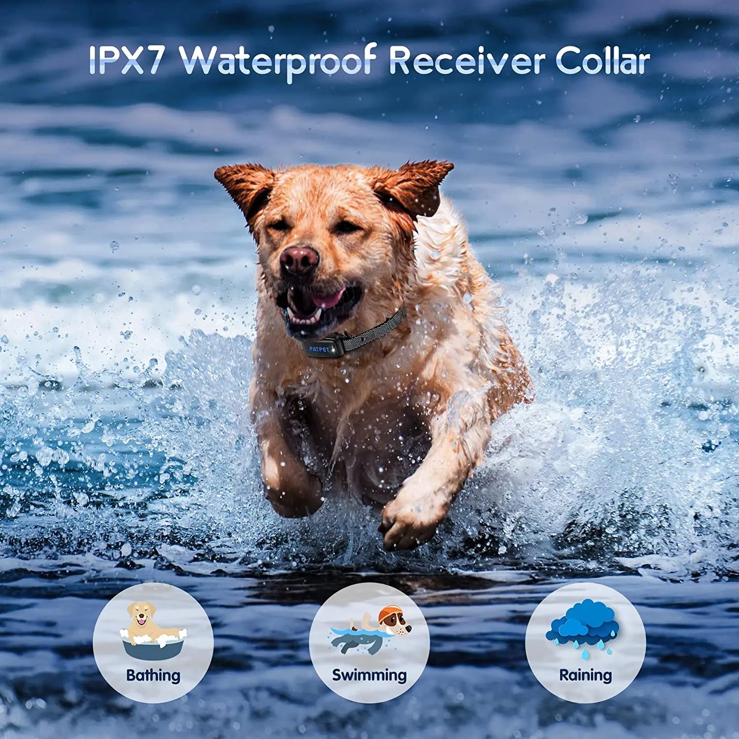 Dog Training Collar Rechargeable Waterproof Remote LCD