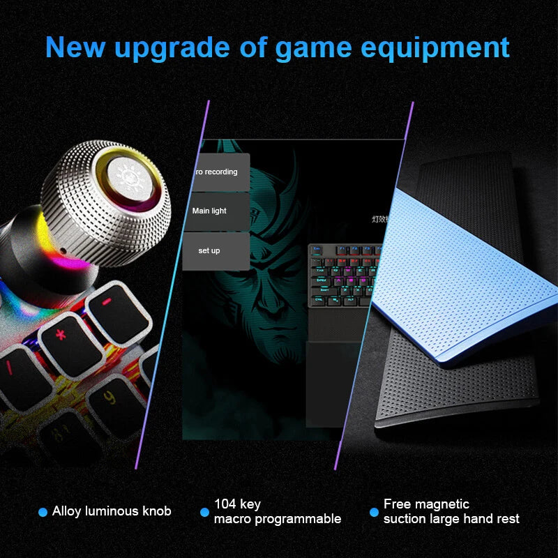 104 Keys Wired Mechanical Keyboard with Backlight