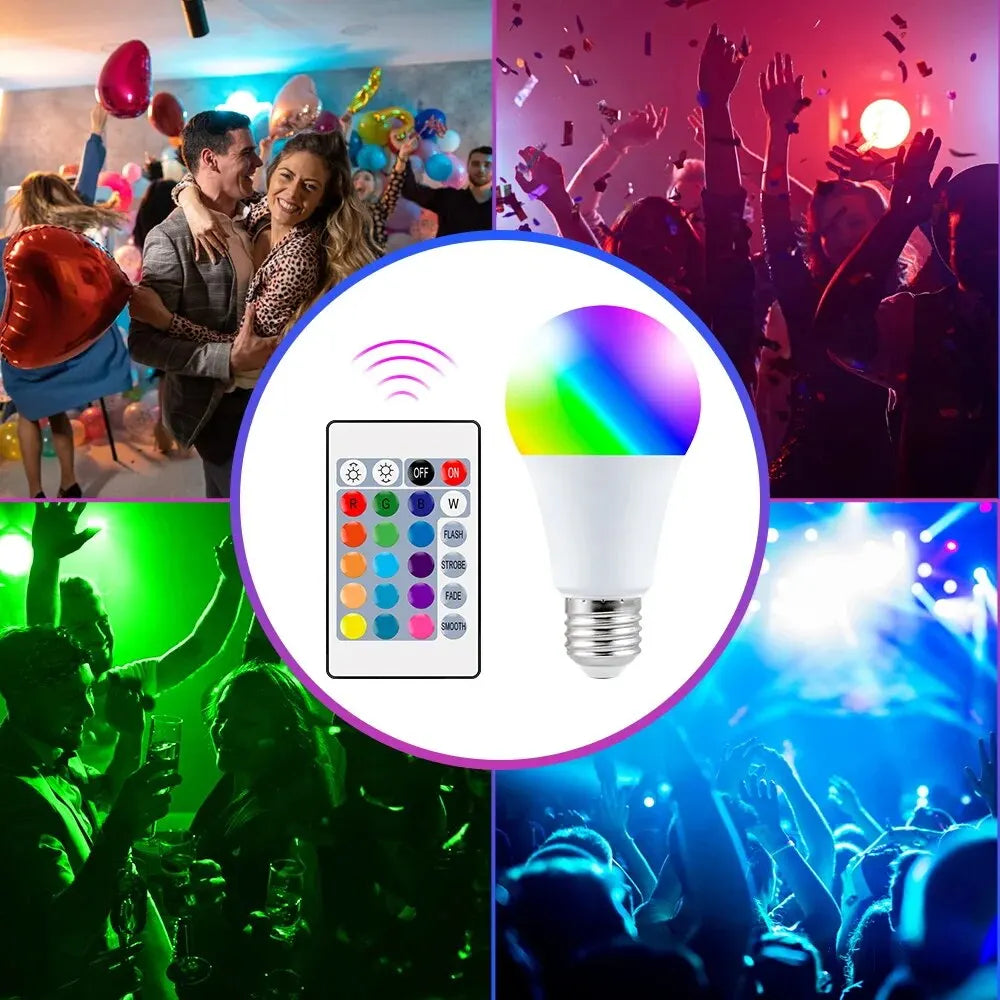 LED Multicolor RGB Bulb with Remote Control