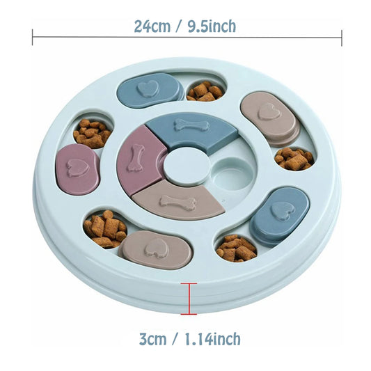 Dog Bowl Slow Feeder Interactive Training Toy