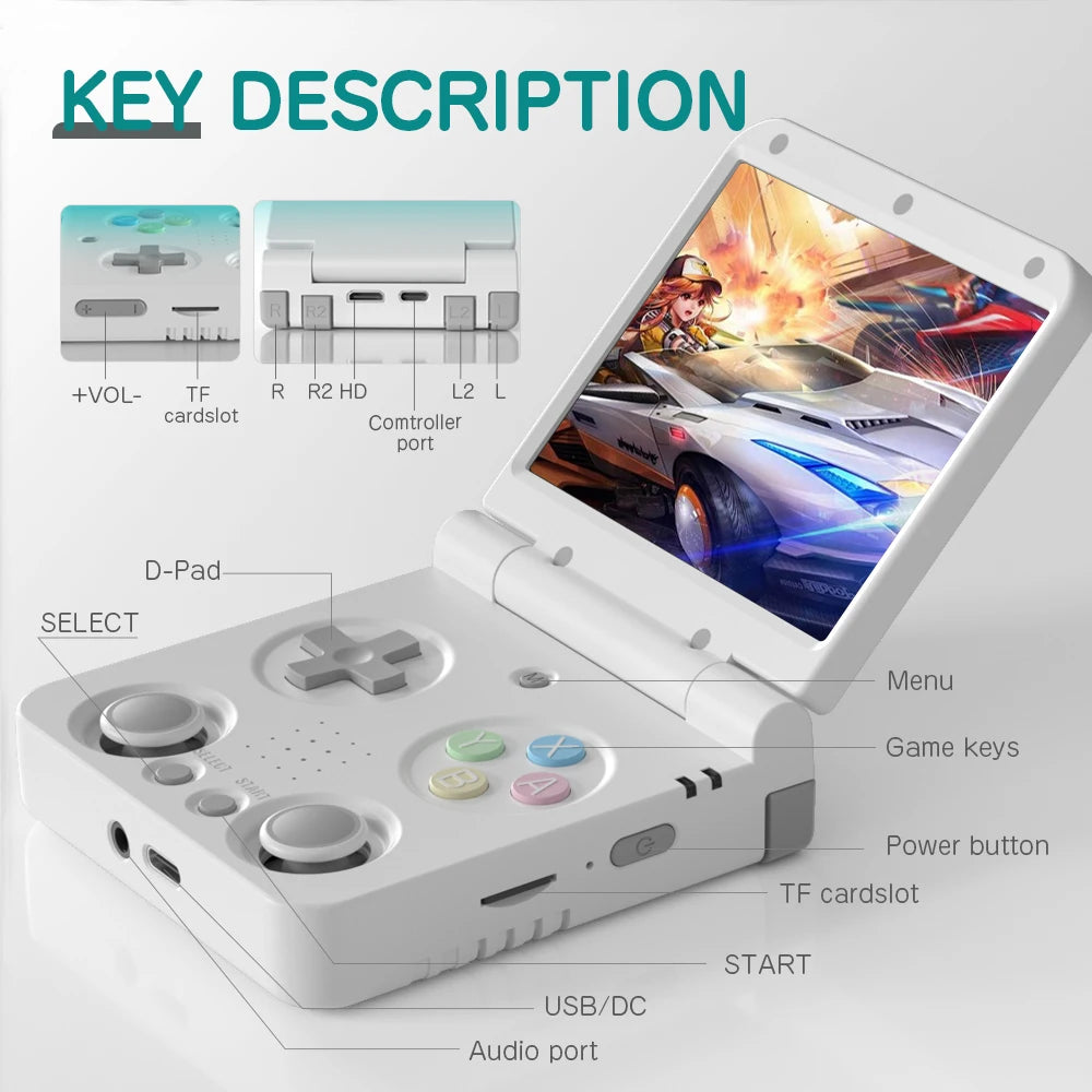 Flip-type Portable Handheld Retro Game Console