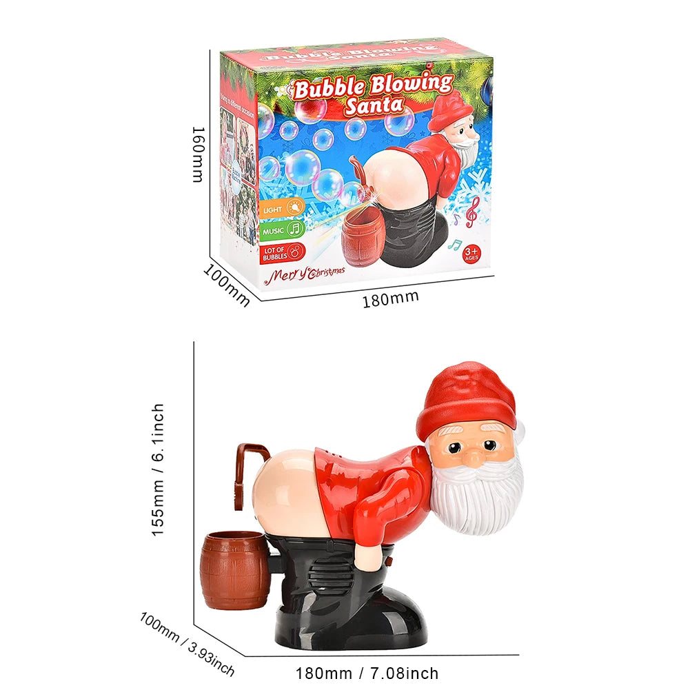 Christmas Santa Claus Bubble Machine with Music Xmas Toy