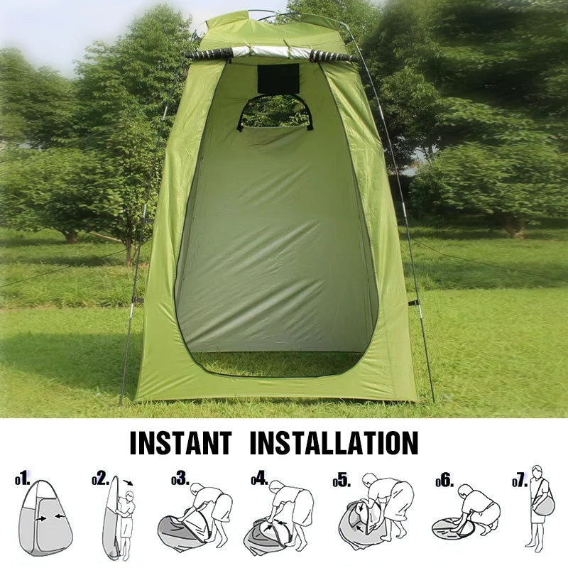 Outdoor Privacy Shower Tent with Waterproof UV Protection