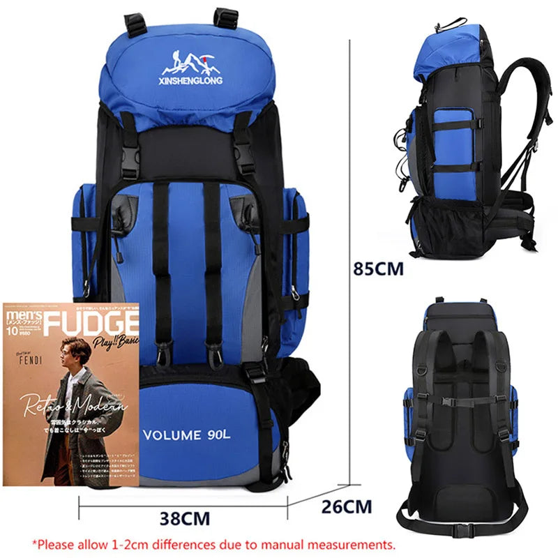Outdoor Camping Backpack with 90L Waterproof