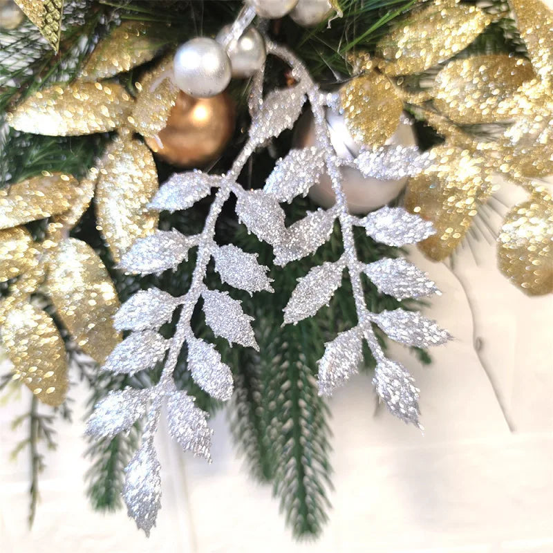 Christmas Gold Wreath Stair for Hanging Decoration