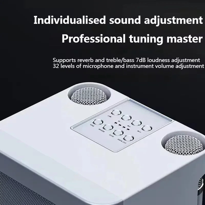 Speaker Karaoke Machine with Dual Wireless Microphones
