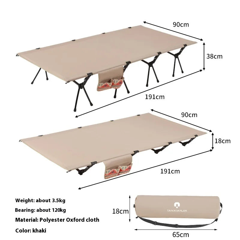 Camping Cot with Folding Ultralight Sleeping Bed