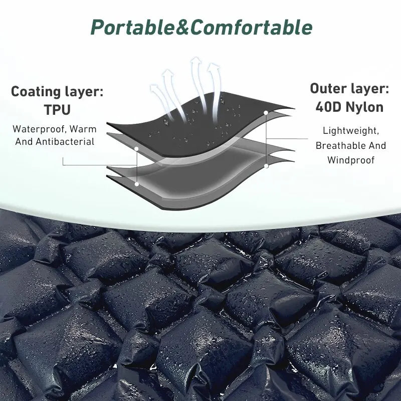 Camping Mattress Inflatable Ultralight Sleeping Pad