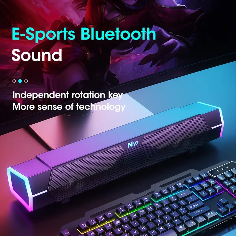 Bluetooth Computer Speakers with 5.0 Soundbar Stereo