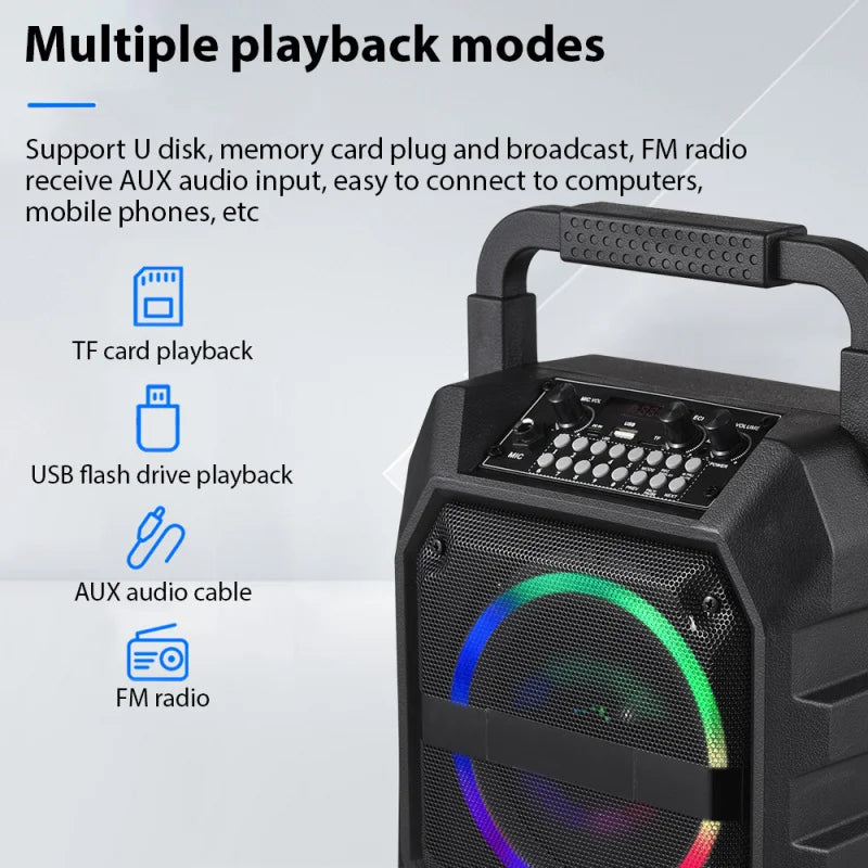 Wireless Karaoke System with Speaker & Microphone Set