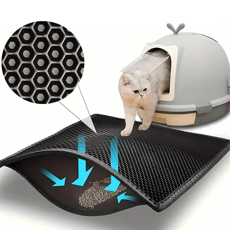 Cat Litter Mat Waterproof Double Layer Washable EVA